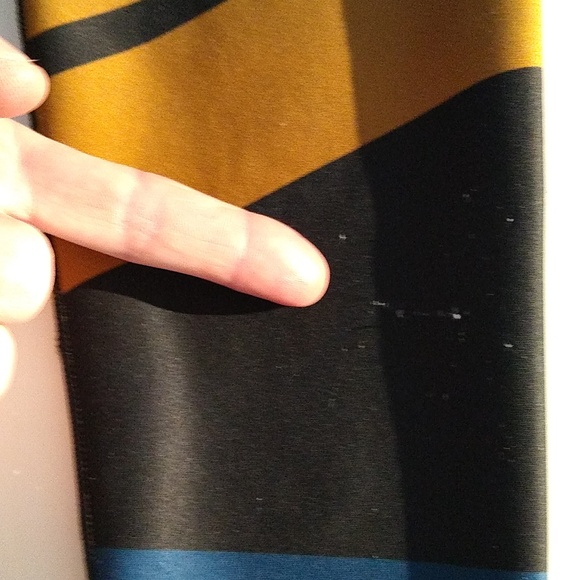 Leggings - ultra cor black polka dots and stripes print size small - Picture 8 of 8